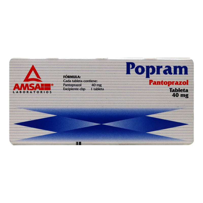 Popram Pantoprazol 28 Tabletas De 40 Mg