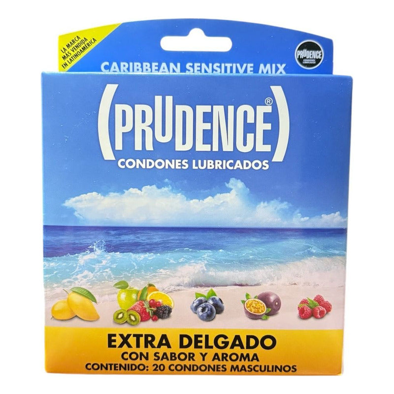 Prudence Caribbean Mix 20 Condones Masculinos