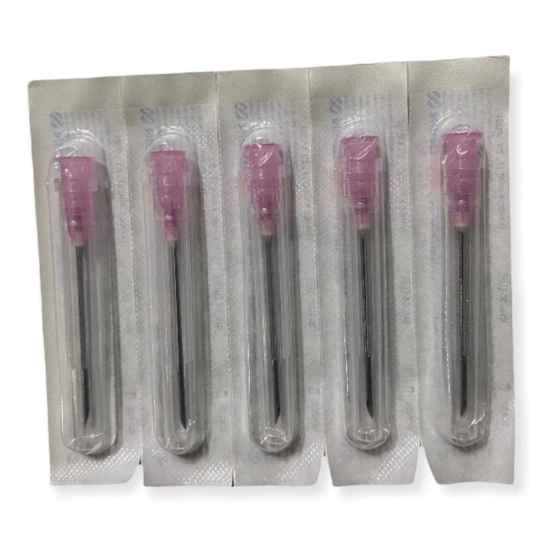 Aguja HiPodérmica Nipro 18gx25mm (1) Rosa Caja 100u 0 Ml