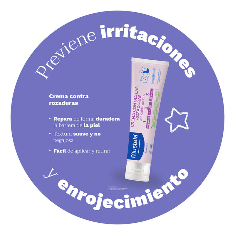 Mustela Crema Contra Rozaduras 123 Bebé 54gr