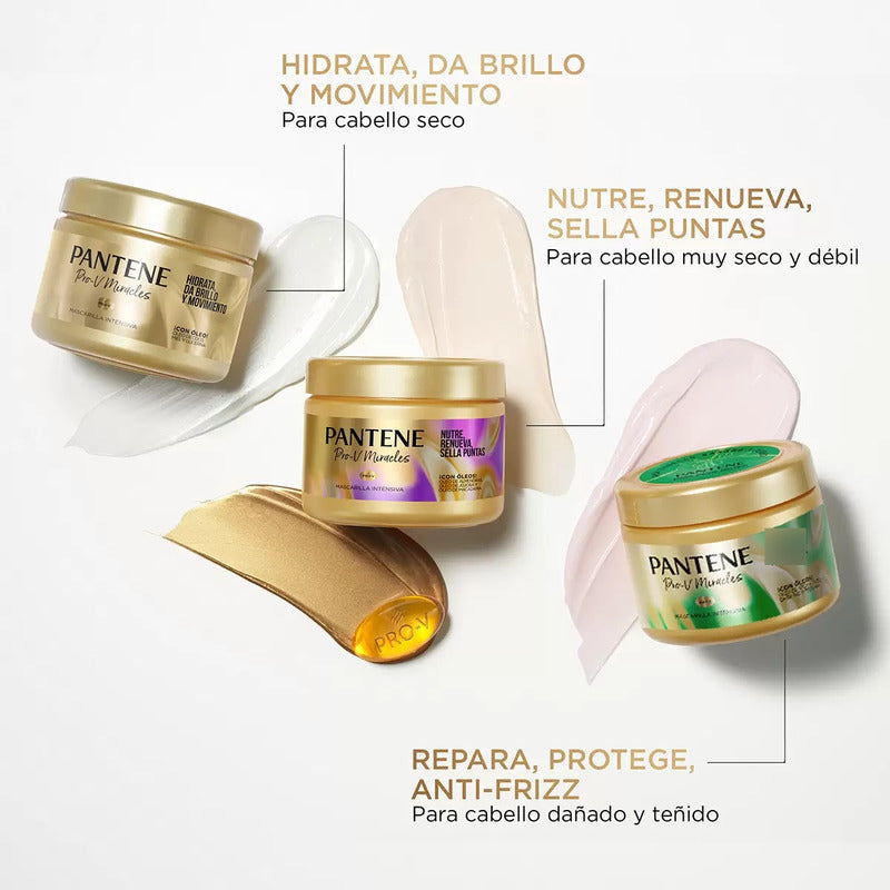 Pack 3 Pantene Pro-v Miracles Mascarillas Intensivas