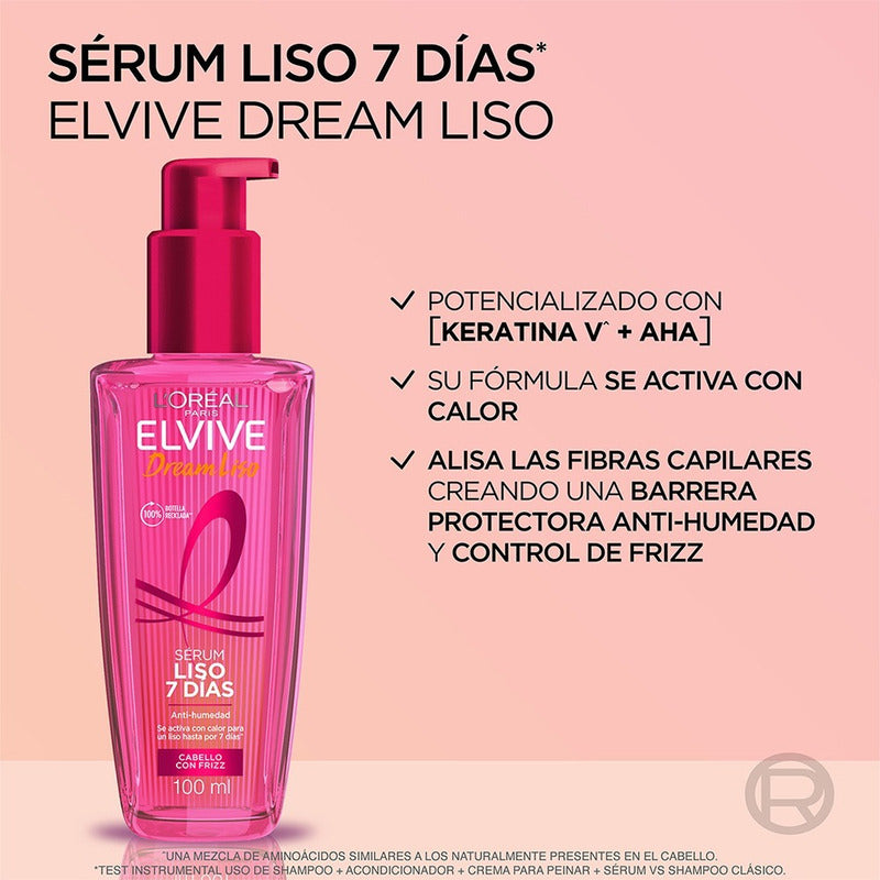 L'oreal Serum Dream Liso 7 Dias Anti-humedad 100 Ml