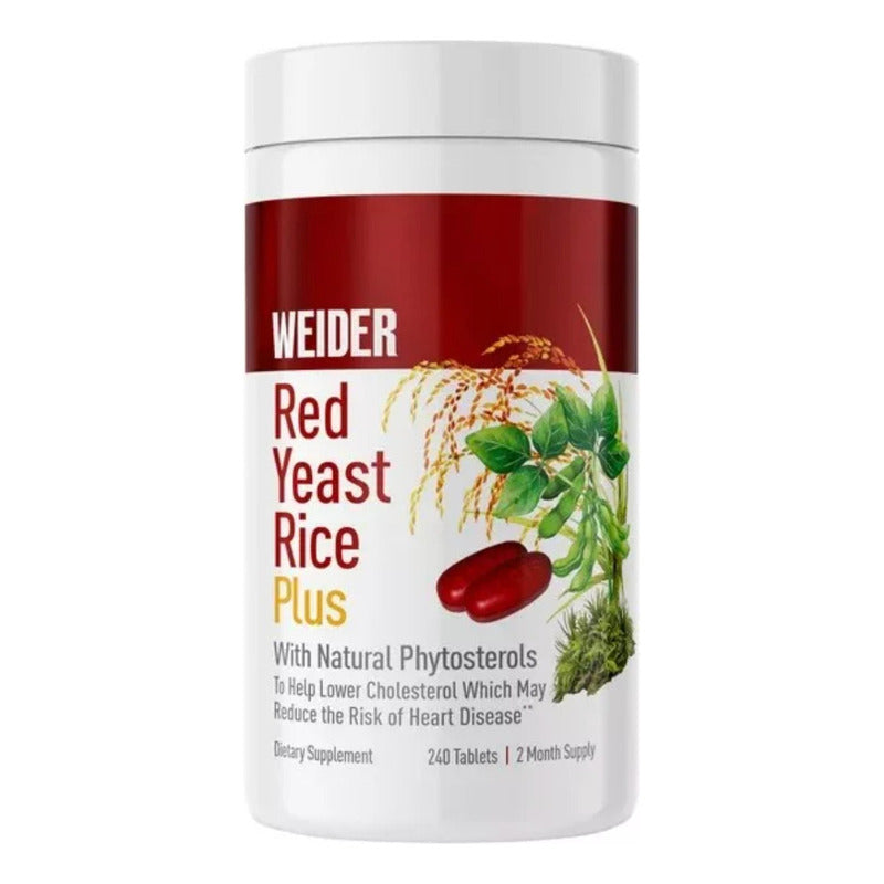 Red Yeast Rice Plus 1200mg Contra Colesterol (240 Tabletas) Sabor S/n Sin Sabor