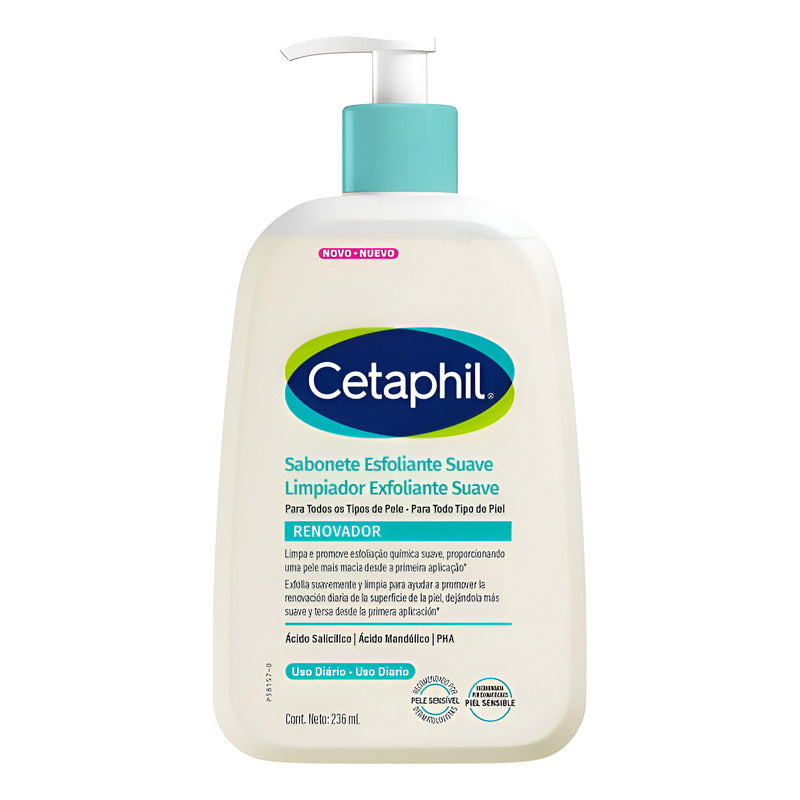 Cetaphil Limpiador Exfoliante Suave 236 Ml Todo Tipo De Piel Día/noche Todo Tipo De Piel