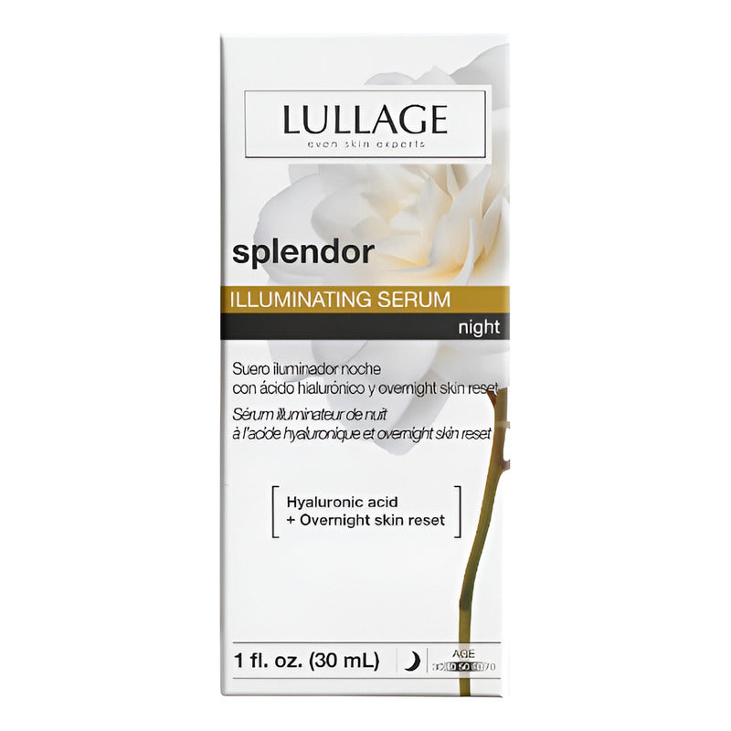 Lullage Splendor Serum Iluminador Nocturno 30 Ml Todo Tipo De Piel Noche