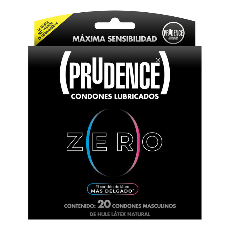 Prudence Zero Condones Ultra Delgados 20 Piezas