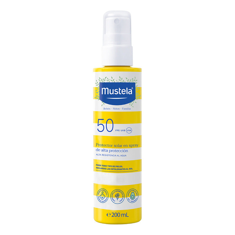 Mustela Protector Solar En Spray Fps 50, 200ml