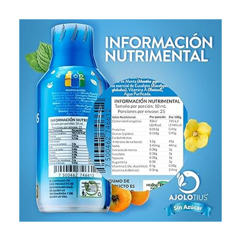Ajolotius Jarabe Sin Azucar 250ml