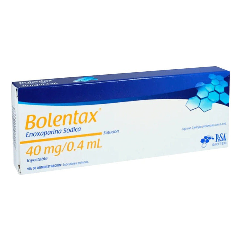 Bolentax Enoxaparina Sódica 40 Mg / 0.4 Ml Solución