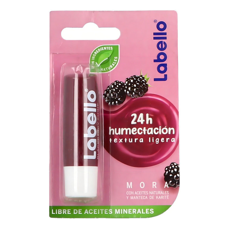 Labello Bálsamo Labial Protector Humectante Mora 4.8g