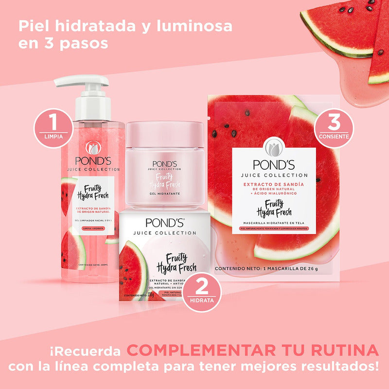 Pond´s Fruity Hydra Fresh Sandía Gel Limpiador Facial 200ml