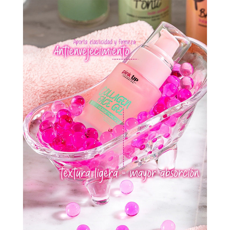 Colágeno Facial En Gel Pink Up 30ml Día/noche Todo Tipo De Piel