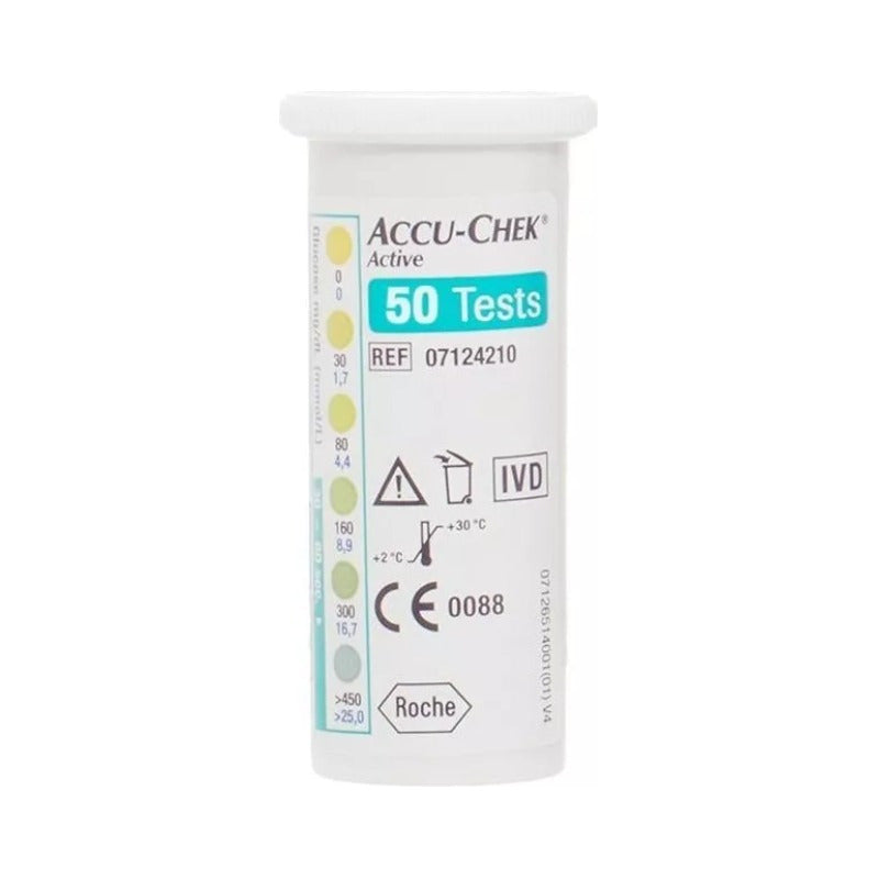 Caja 50 Und Tiras Reactivas 50gr Accu-chek Verde Green