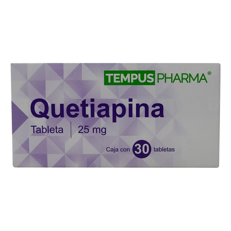Quetiapina (tempus Pharma) Caja C/30 Tabletas De 25 Mg
