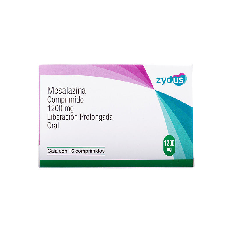 Mesalazina 1200mg Liberación Prolongada Caja Con 16comp