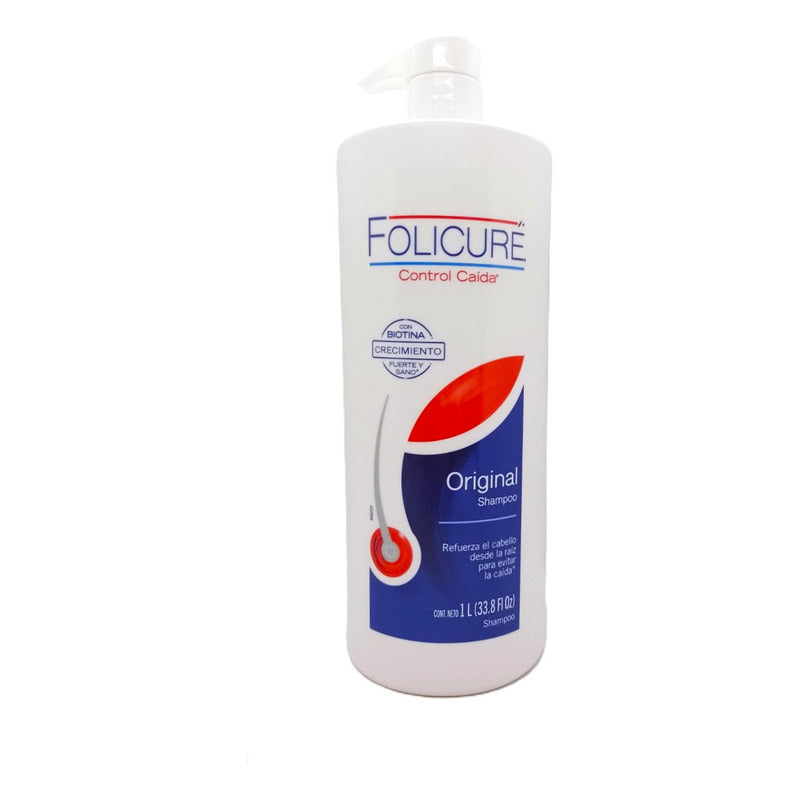Folicure Shampoo Folicure Control Caida En Botella De 1000ml Por 1 Unidad