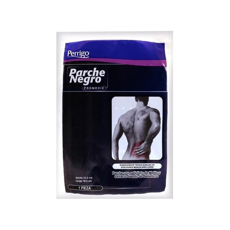 Perrigo Parche Negro Auxiliar Afecciones Musculares 1 Pza