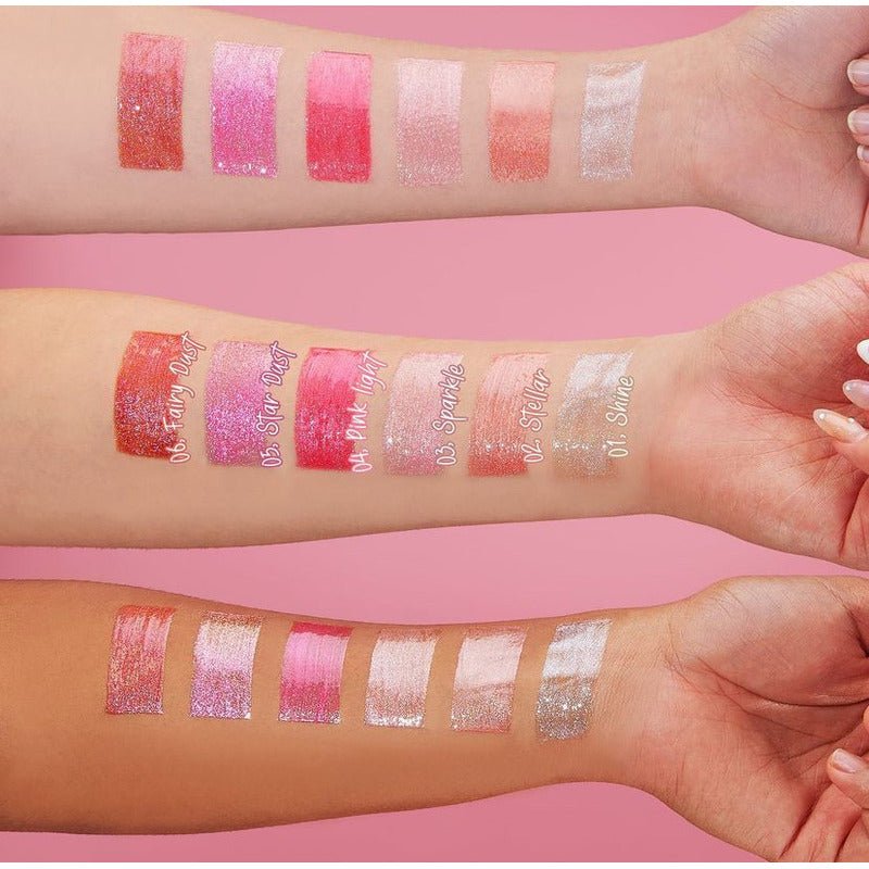 Lip Gloss Hidratante Con Brillos Up Pink Up