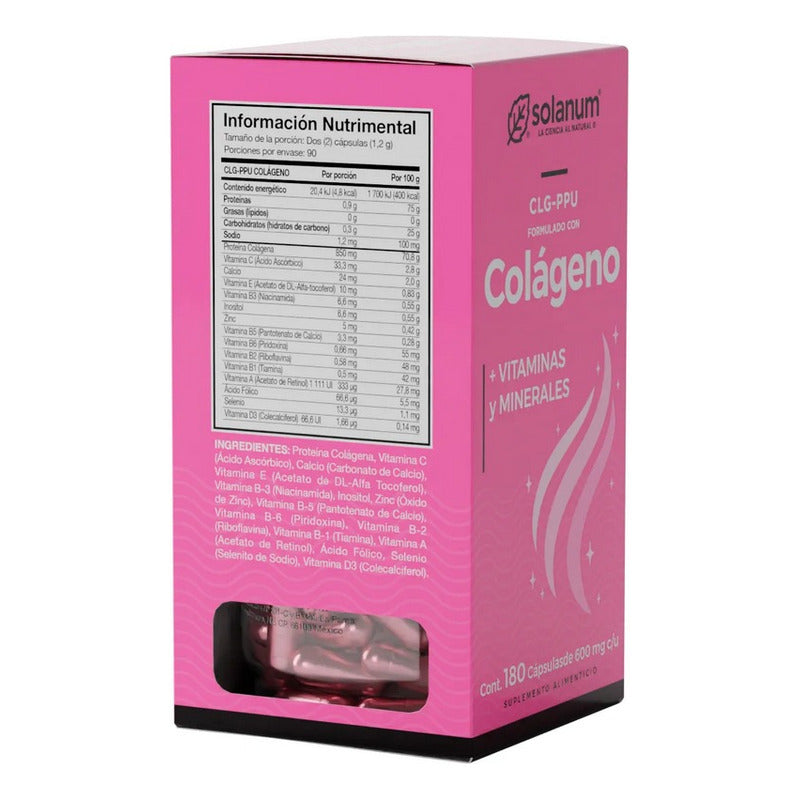 Colágeno Ppu Vitaminas Y Minerales 180 Caps