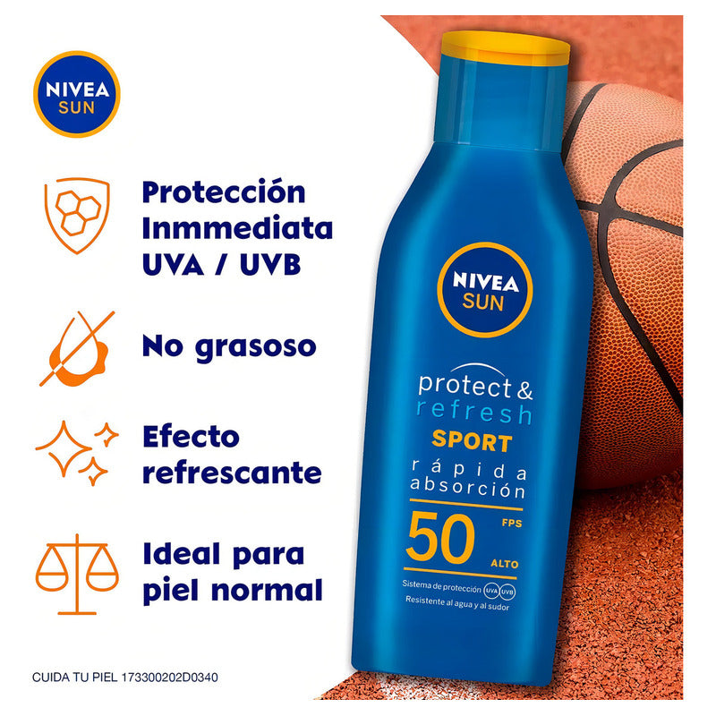 Nivea Sun Sport Bloqueador Solar 3/200ml C/u Fps50