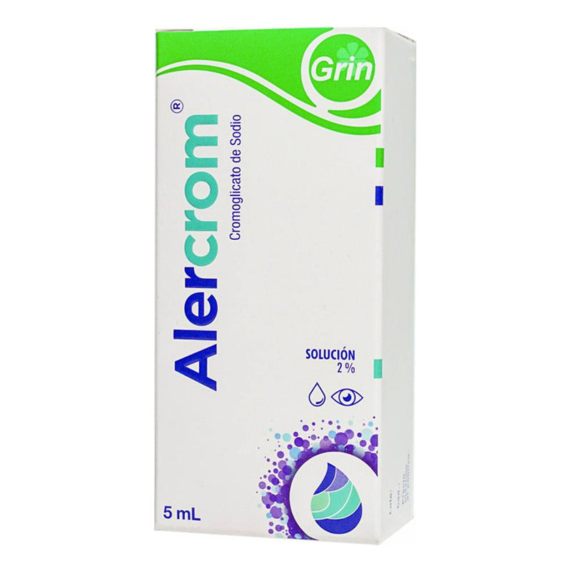 Alercrom Solución Oftálmica 2 %, 1 Frasco Gotero 5 Ml