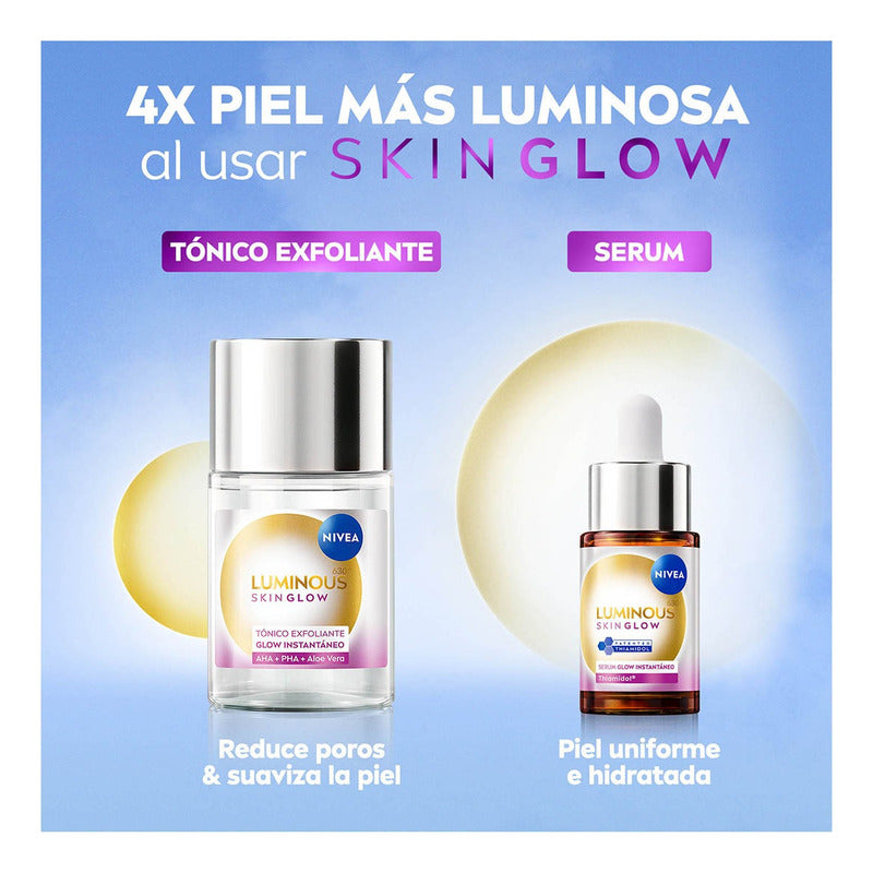 Nivea Serum Skinglow Luminous Instantáneo 15ml Día/noche Todo Tipo De Piel