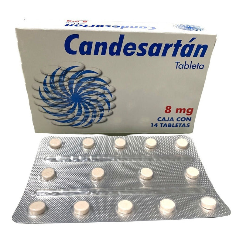 Candesartán Abbott 8mg 14 Tabletas