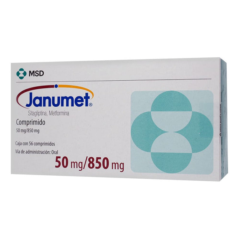 Janumet Comprimido 50 Mg/850 Mg, 56 Comprimidos