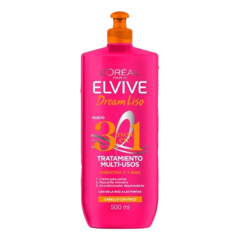 Elvive Dream Liso Tratamiento Multi-uso Cabello Frizz 500ml