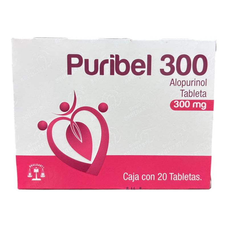 Dos Cajas De Alopurinol 300mg Puribel 20 Tabs Cu