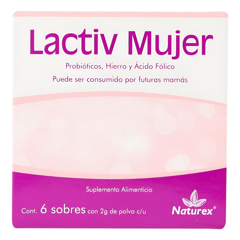 Lactiv Mujer Suplemento Alimenticio 6 Sobres 2gc/u Sin Sabor