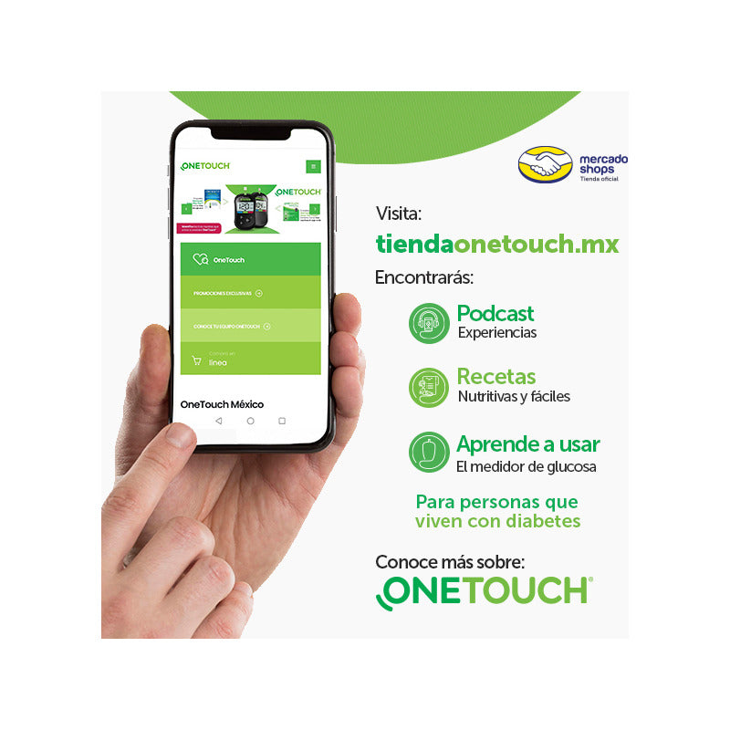 One Touch Plus Kit Completo De Inicio. Negro