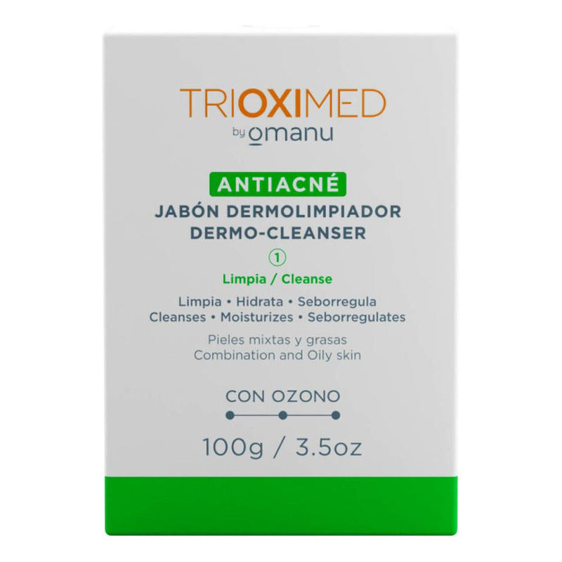 Antiacné Jabón Dermolimpiador 100 G - Trioximed By Omanu