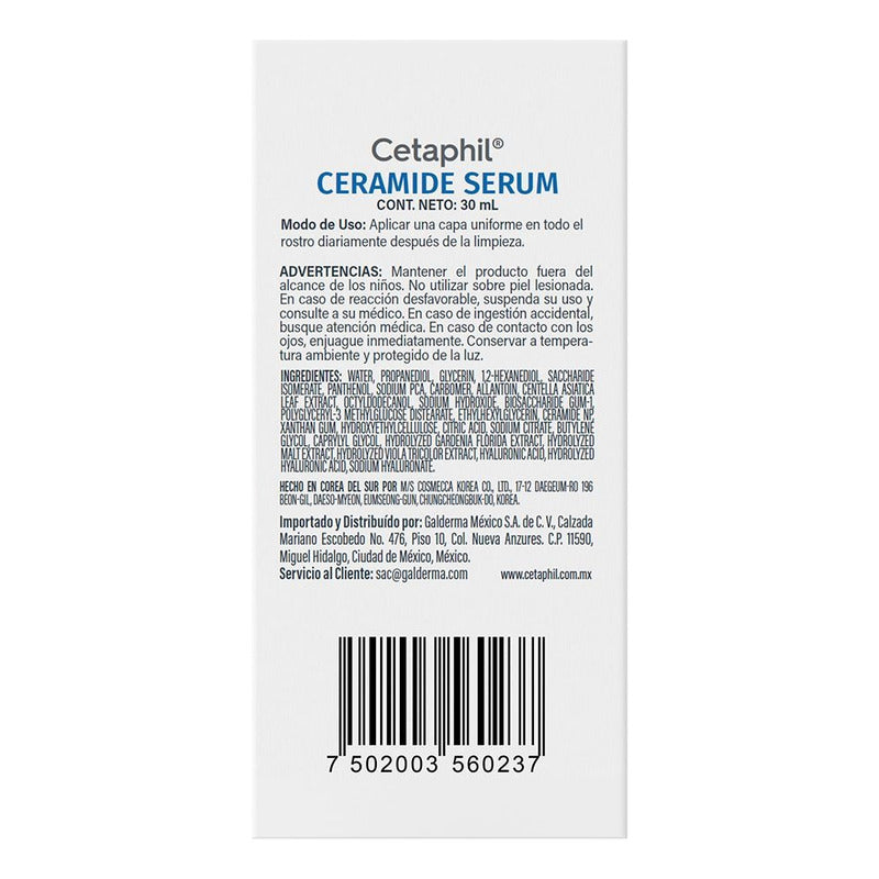 Cetaphil Ceramide Serum Todo Tipo De Piel 30ml Todo Tipo De Piel Día/noche