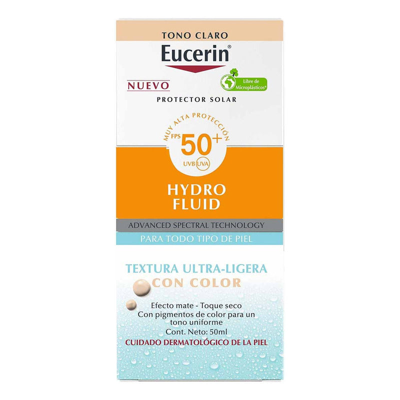 Eucerin Sun Face Hydro-fluid 50ml Fps 50 Tono Claro