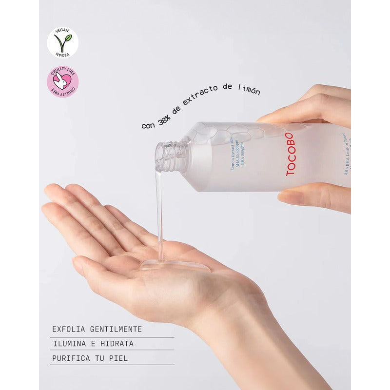 Tocobo Aha Bha Lemon Toner Momento De Aplicación Día/noche Tipo De Piel Todo Tipo De Piel