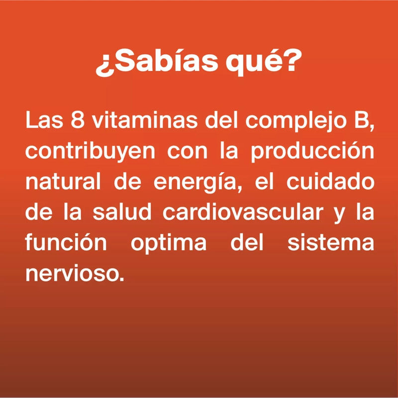 Vitamínica Suplemento Complejo B E Inulina De Agave 30 Caps Sin Sabor
