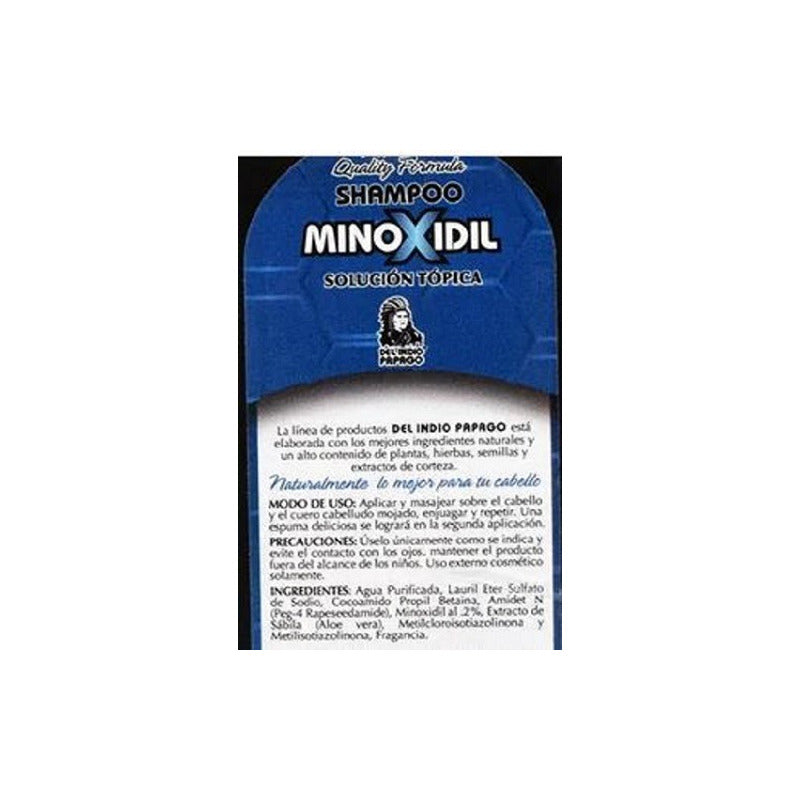 Shampoo Minoxidil Crecimiento Enriquecido Con Aloe Vera 1.1l
