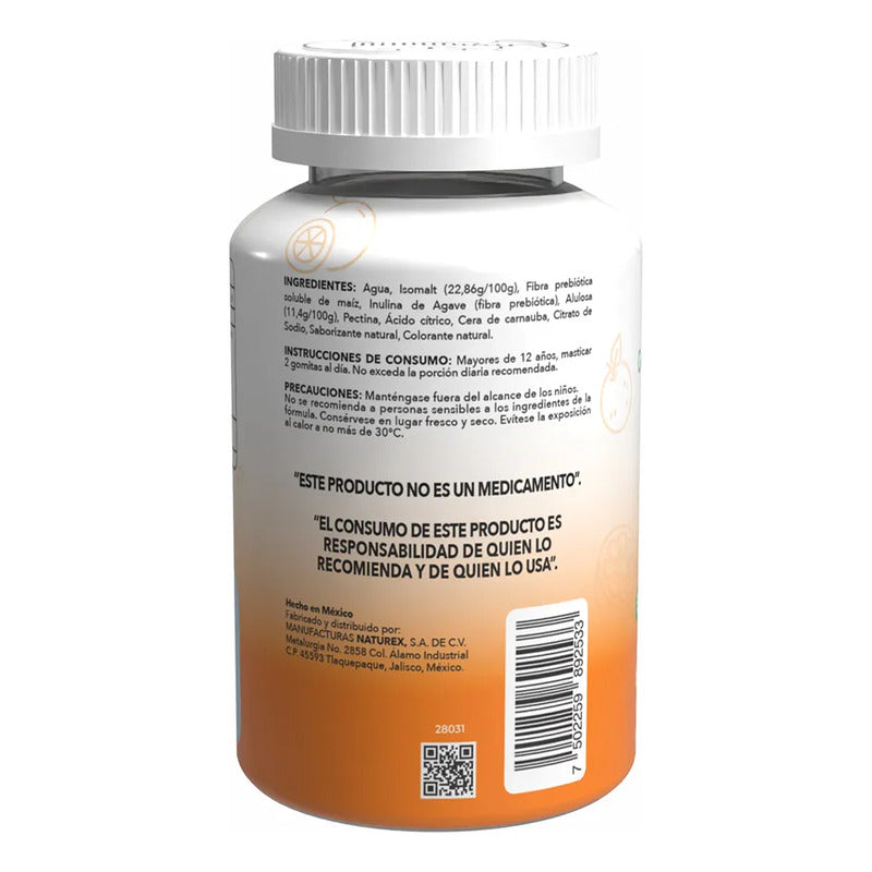 Gomix 60 Gomitas Con Fibra Prebiótica Sabor Naranja Naranja