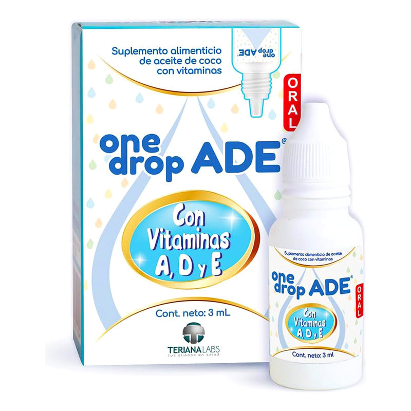 Vitamina Onedrop Ade® Suplemento Alimenticio Vitaminas A, D Y E, 3 Ml Sin Sabor