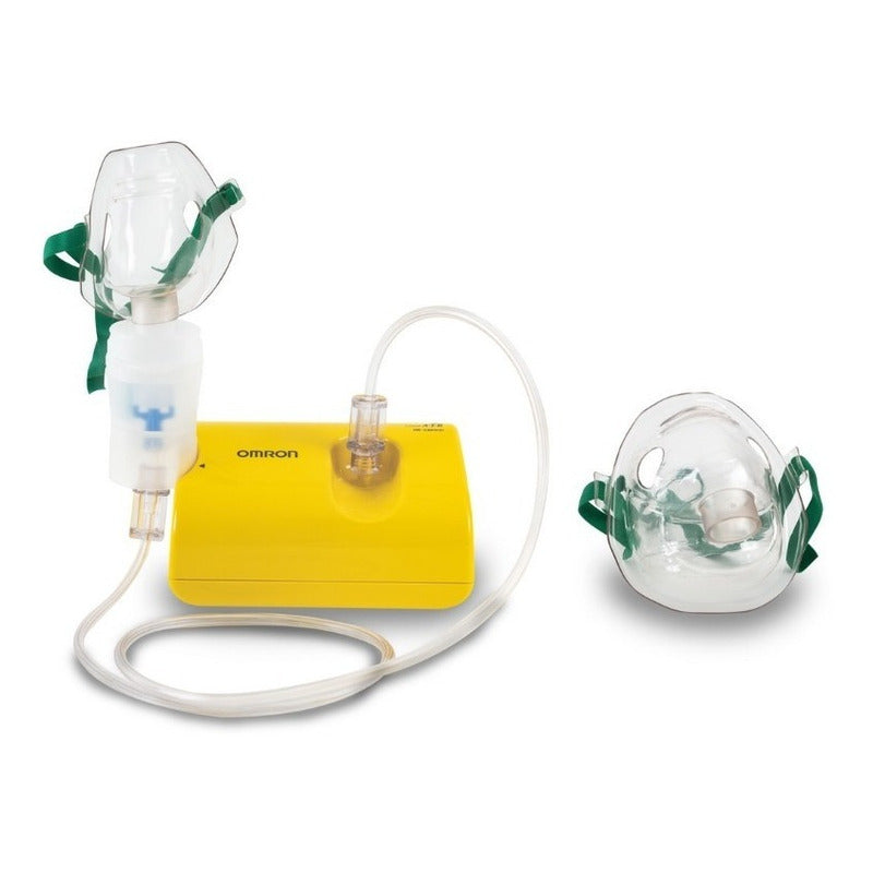 Omron Nebulizador De Compresor Ne-c801kd Caja Con 1 Equipo Color Amarillo