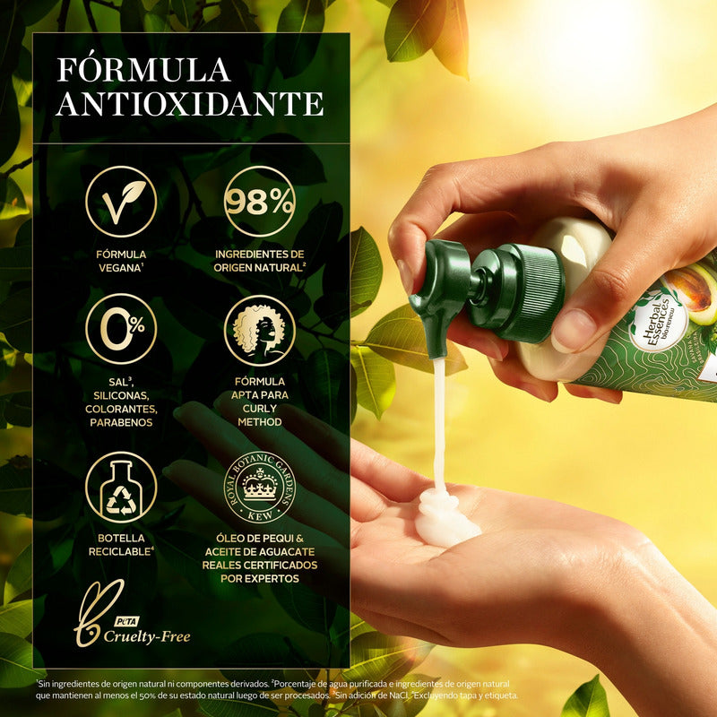 Crema Para Peinar Herbal Essences Bio:renew Pequi & Aguacate, 300 Ml