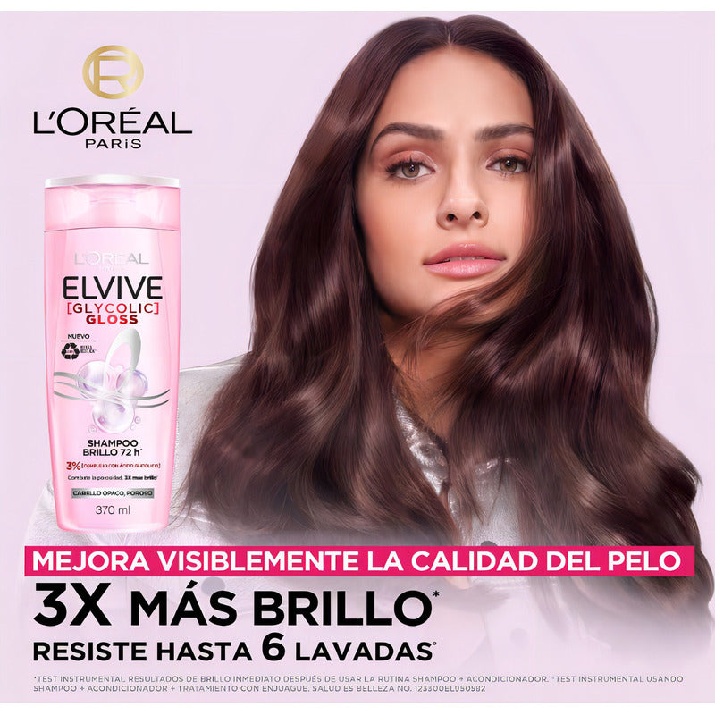 Shampoo L´oréal Paris Elvive Gloss Glicólico 370ml