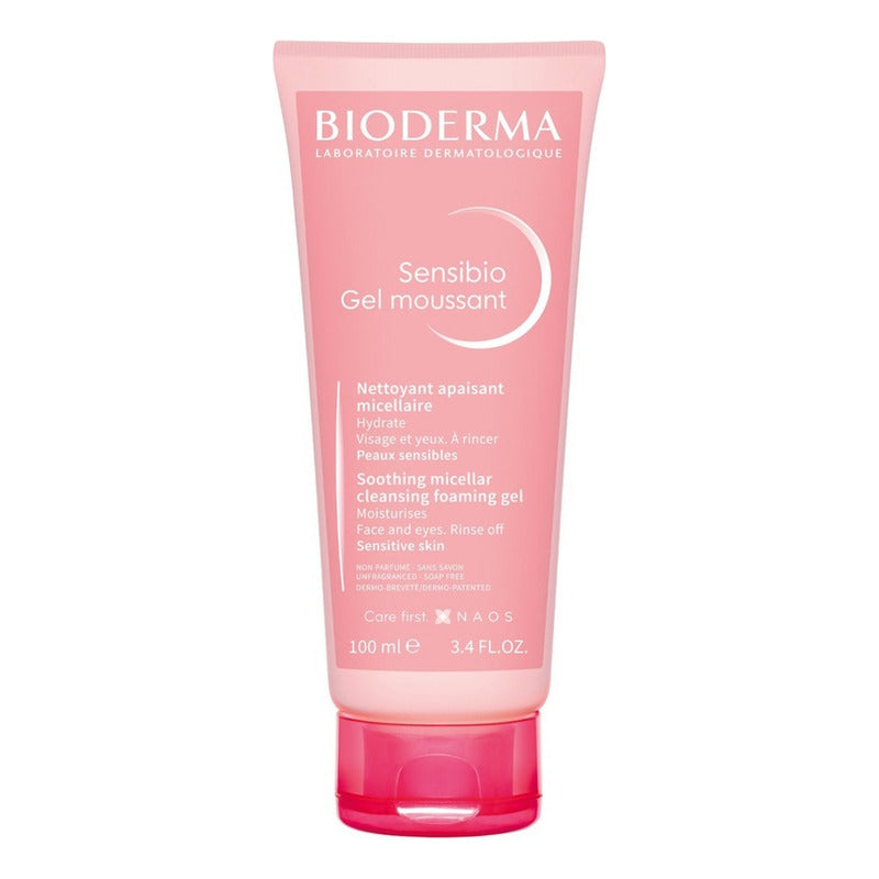 Bioderma Sensibio Gel Moussant Micelar Limpiador Suave Para Piel Sensible, 100 Ml