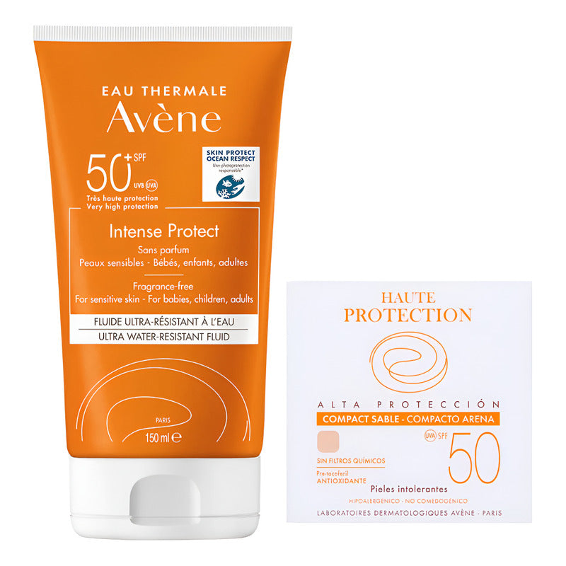 Kit Avene Intensive Protect Fps 50+ + Compacto Mineral Arena