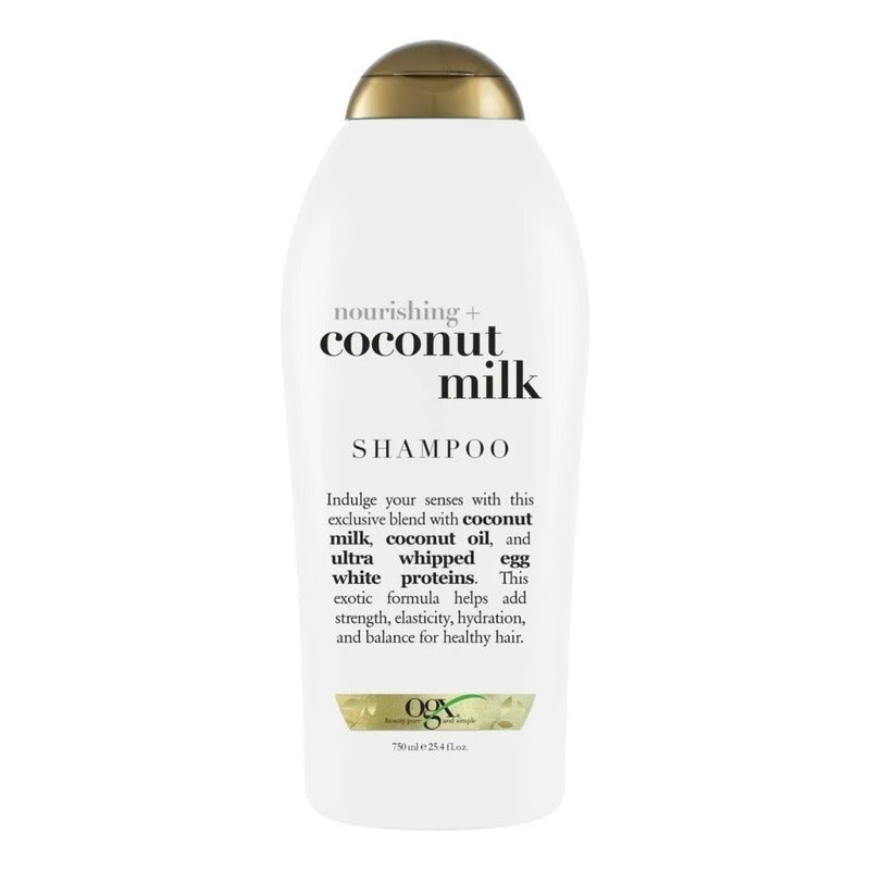 Shampoo Ogx Nutritivo Y Fortificante Con Leche De Coco 750ml