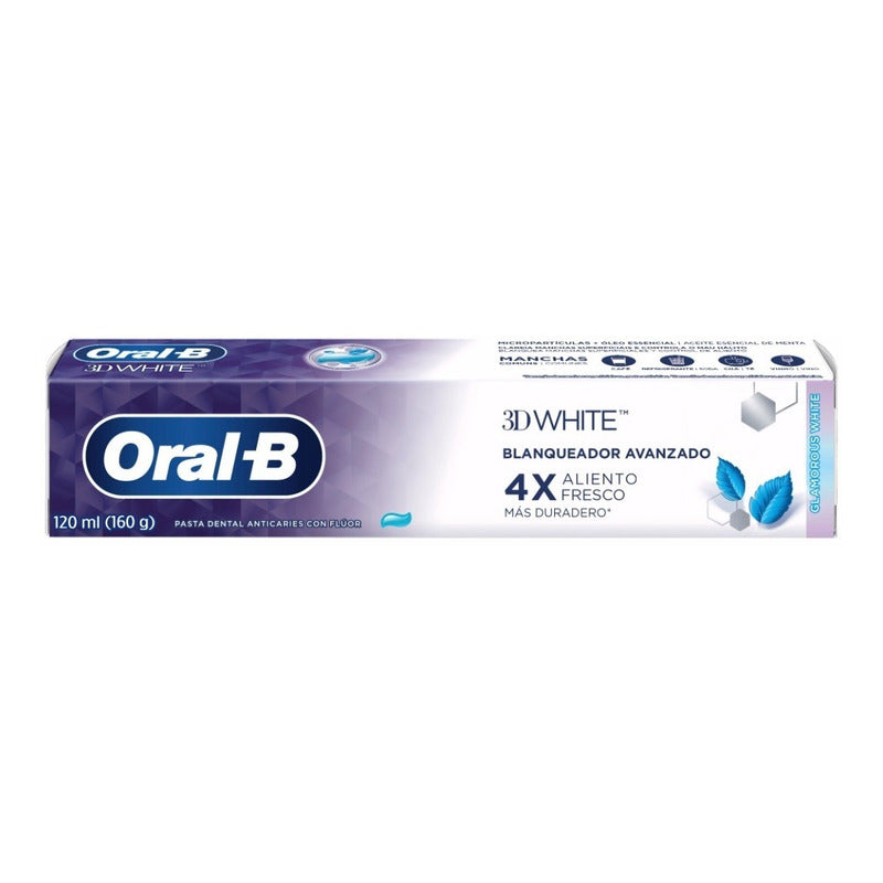 Oral B Pasta Dental 3d White Blanqueador Avanzado 120ml