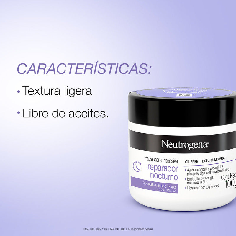 Neutrogena Face Care Intensive Reparador Nocturno 100g Noche Todo Tipo De Piel