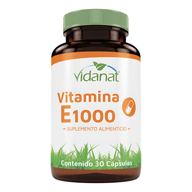 Vidanat Vitamina E1000 Suplemento Alimenticio 30cap Sin Sabor