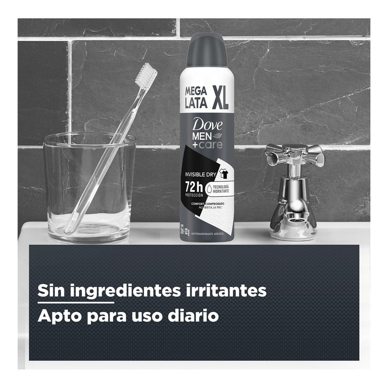 Desodorante Men Care Aerosol Invisible Dry Para Caballero 210ml Dove